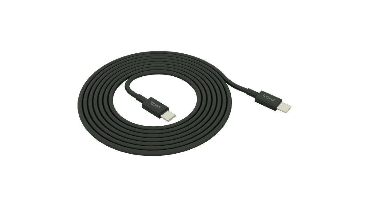 USB-C – USB-C Musta valmistajalta Kord - Elegantti ratkaisu, joka yhdist&auml;&auml; muotoilun ja toimivuuden.