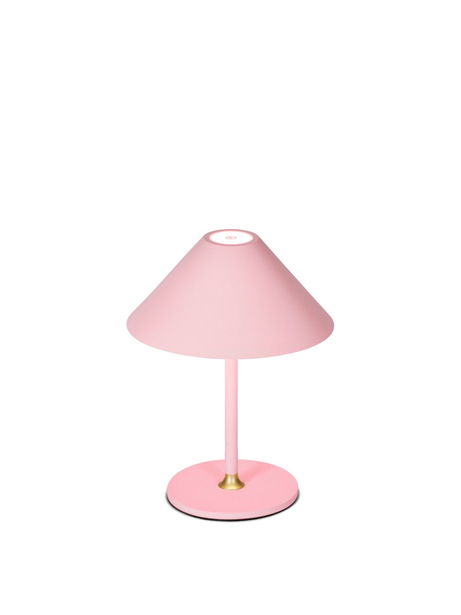 Hygge 20cm Vaaleanpunainen Siirrettävä valmistajalta Halo Design - Hygge on kannettava p&ouml;yt&auml;valaisin, jossa on moderni muotoilu ja valmistettu metallista.