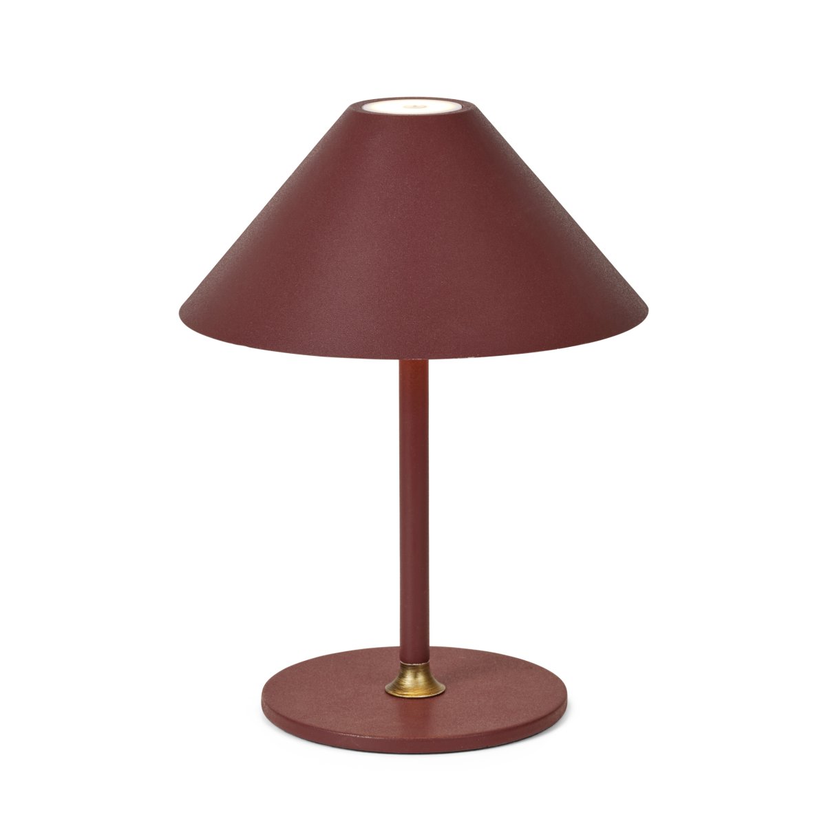 Hygge 25cm Bordeaux Siirrettävä valmistajalta Halo Design - Hygge on kannettava pöytävalaisin, jossa on moderni muotoilu ja valmistettu metallista.