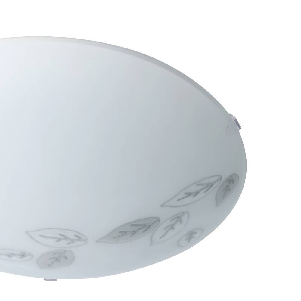 Mars Ø25 Valkoinen plafondi valmistajalta Eglo - Sen yksinkertainen ja tyylikäs muotoilu himmeä lasi levittää pehmeää ja miellyttävää valoa, joka sopii täydellisesti makuuhuoneeseen, eteiseen tai olohuoneeseen.