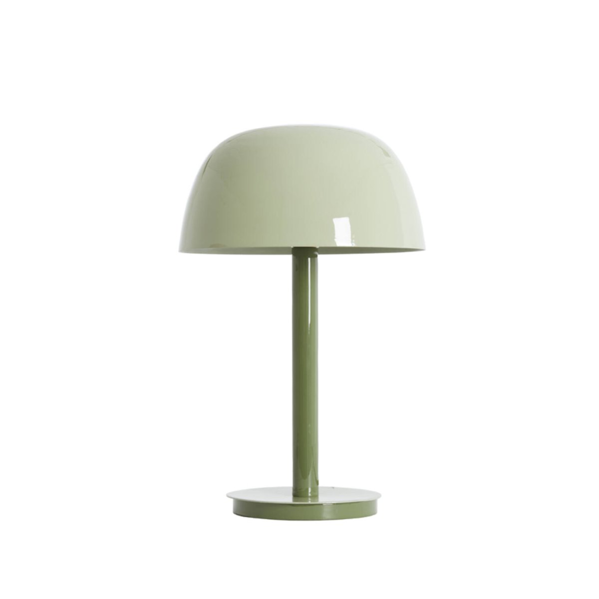 Marivet 48cm Vihreä pöytävalaisin valmistajalta Light & Living - Minimalistinen muoto ja kiilt&auml;v&auml; pinta antavat modernin ja elegantin vaikutelman, joka sopii yht&auml; hyvin olohuoneeseen kuin ty&ouml;p&ouml;yd&auml;lle tai y&ouml;p&ouml;yd&auml;llekin.