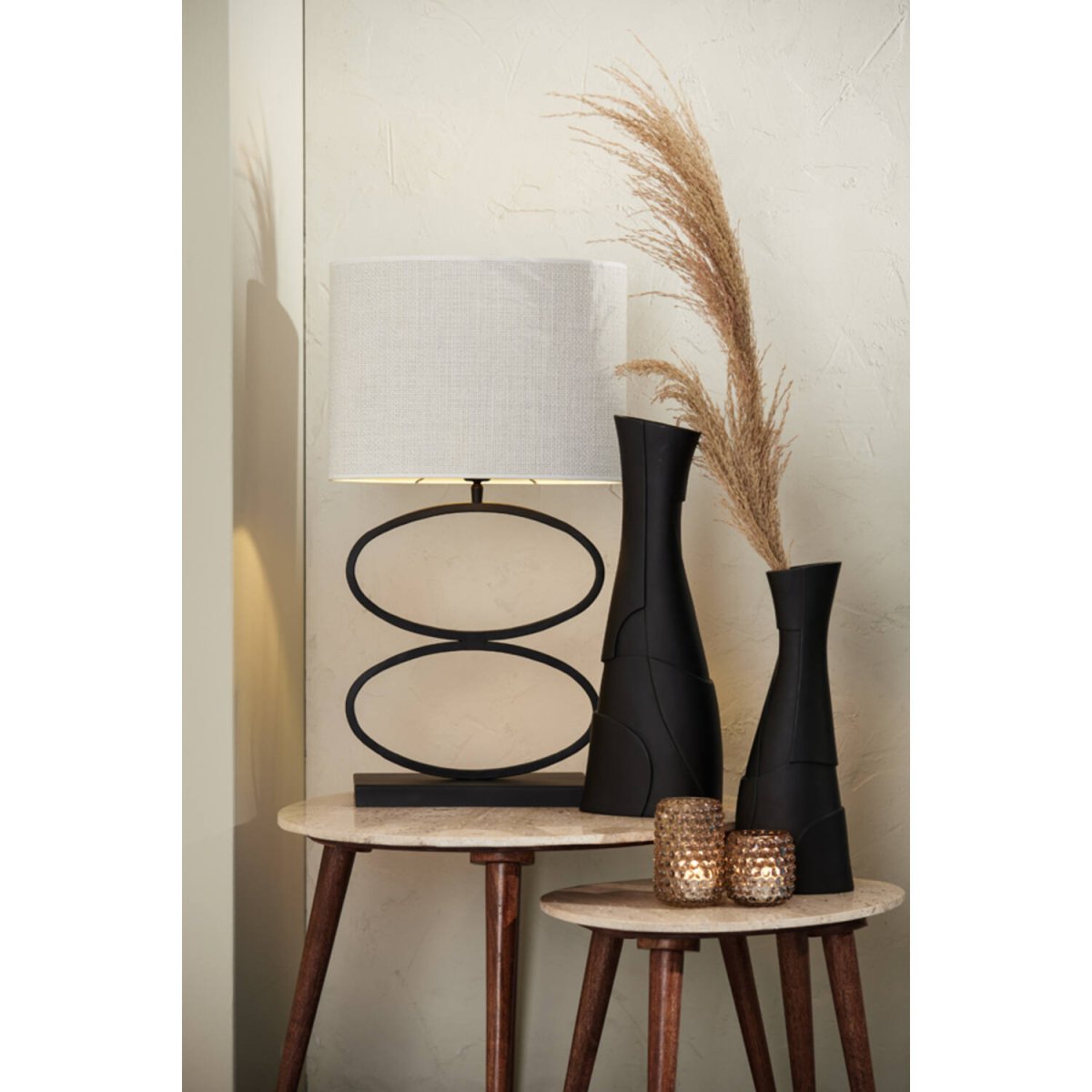 Stelius 42cm Musta lampunjalka valmistajalta Light & Living - 