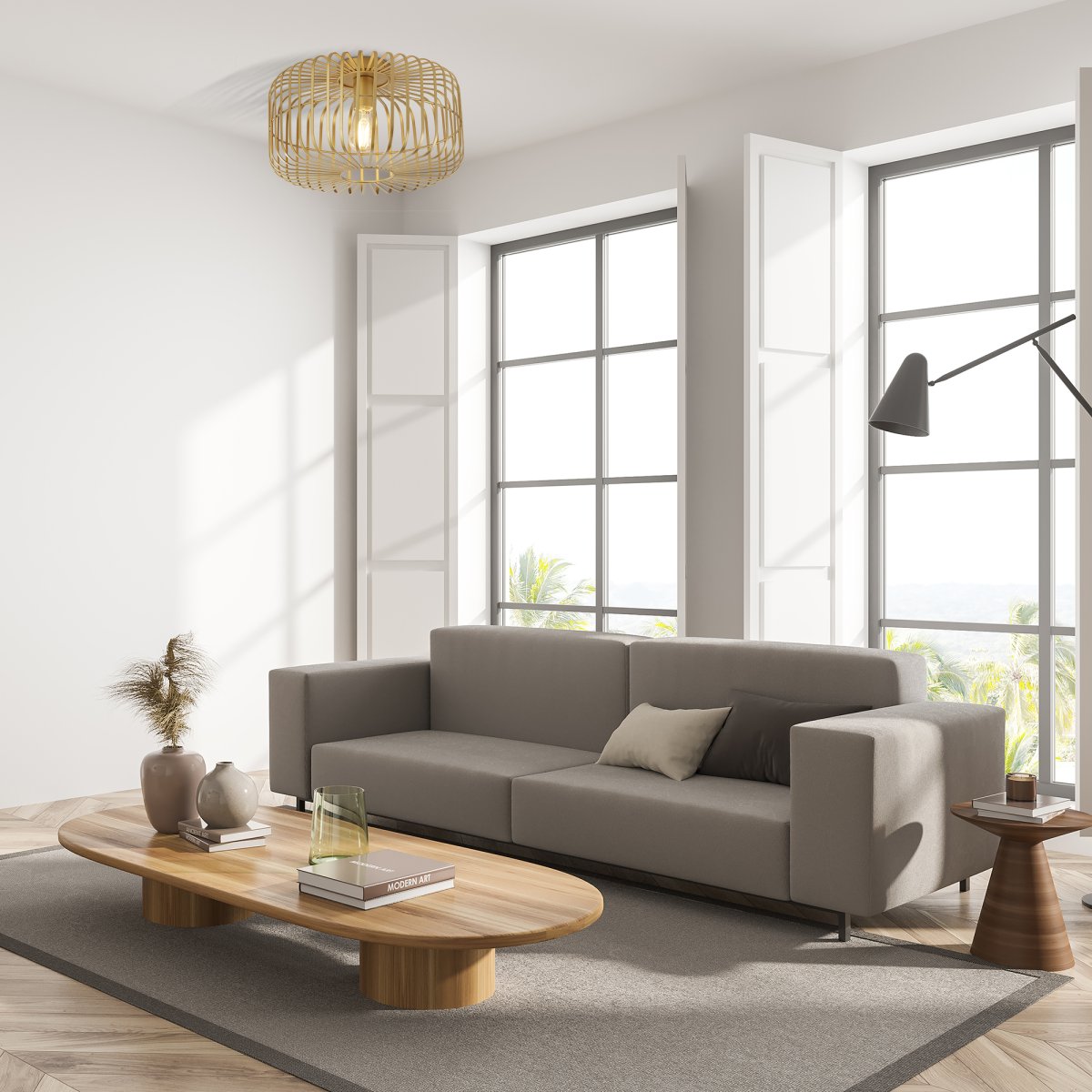 Crib Ø40 Kulta plafondi valmistajalta Searchlight - Valmistettu korkealaatuisesta teräksestä, jossa on satiinipinta, se takaa sekä kestävyyden että ylellisen tunteen.