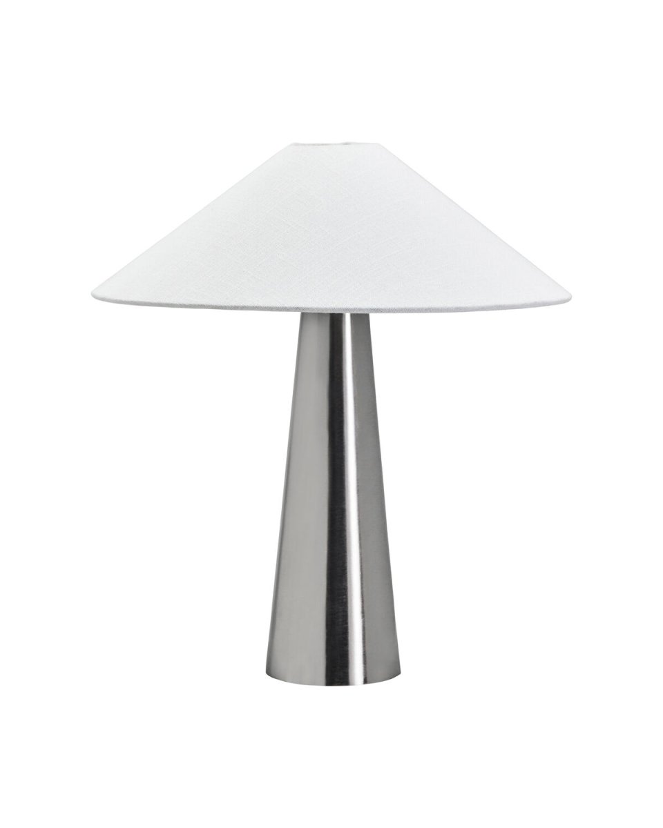 Soffi 48cm Hopea pöytävalaisin valmistajalta House Doctor - Soffi-p&ouml;yt&auml;valaisimessa on tyylik&auml;s ja moderni ilme, jossa yhdistyv&auml;t elegantti metalli ja tekstiili.