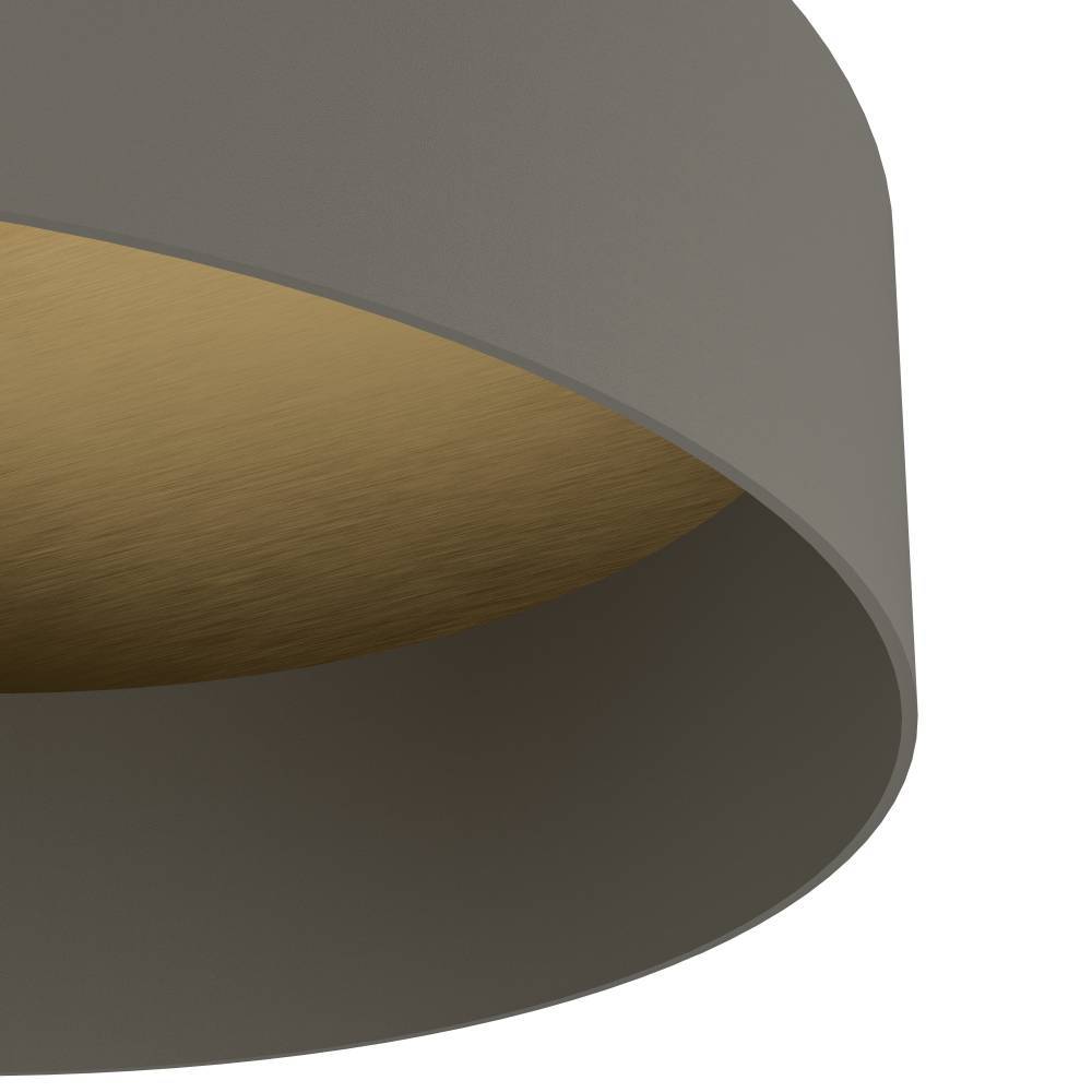 Duaia Ø42 Umbra plafondi valmistajalta Eglo - elegantti vaikutelma, ja kullanv&auml;rinen sisustus heijastaa valoa pehme&auml;sti ja l&auml;mpim&auml;sti.