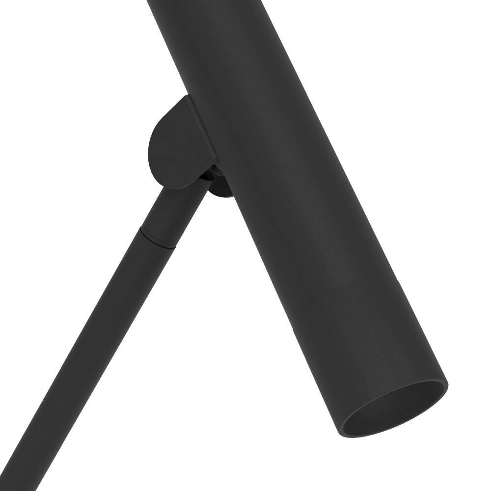 Almudaina Musta lattiavalaisin valmistajalta Eglo - Valaisimen minimalistinen muotoilu tarkoittaa, ett&auml; se sulautuu kaikentyyppisiin sis&auml;tiloihin ja tarjoaa samalla tehokkaan ja miellytt&auml;v&auml;n valon.