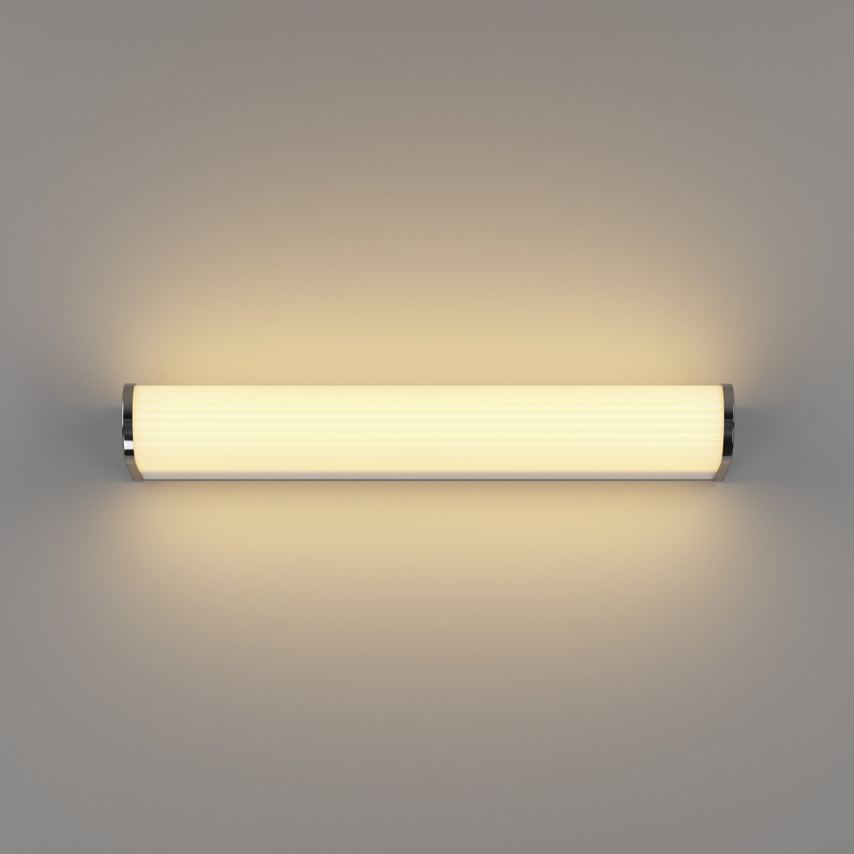 Patrovaro 35cm Valkoinen kylpyhuoneen valaisin valmistajalta Eglo - Valaisimessa on integroitu LED, jonka valovirta on 1000 lumenia, ja värilämpötilaa voidaan säätää kolmessa vaiheessa valkoisesta kylmän valkoiseen valoon.