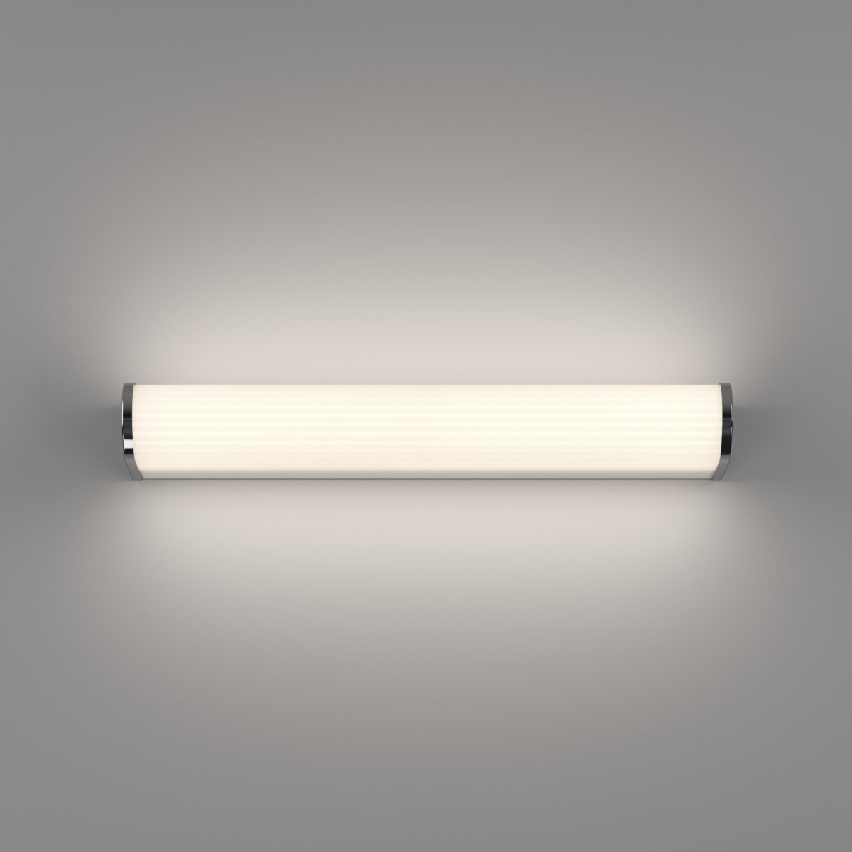 Patrovaro 35cm Valkoinen kylpyhuoneen valaisin valmistajalta Eglo - Valaisimessa on integroitu LED, jonka valovirta on 1000 lumenia, ja värilämpötilaa voidaan säätää kolmessa vaiheessa valkoisesta kylmän valkoiseen valoon.