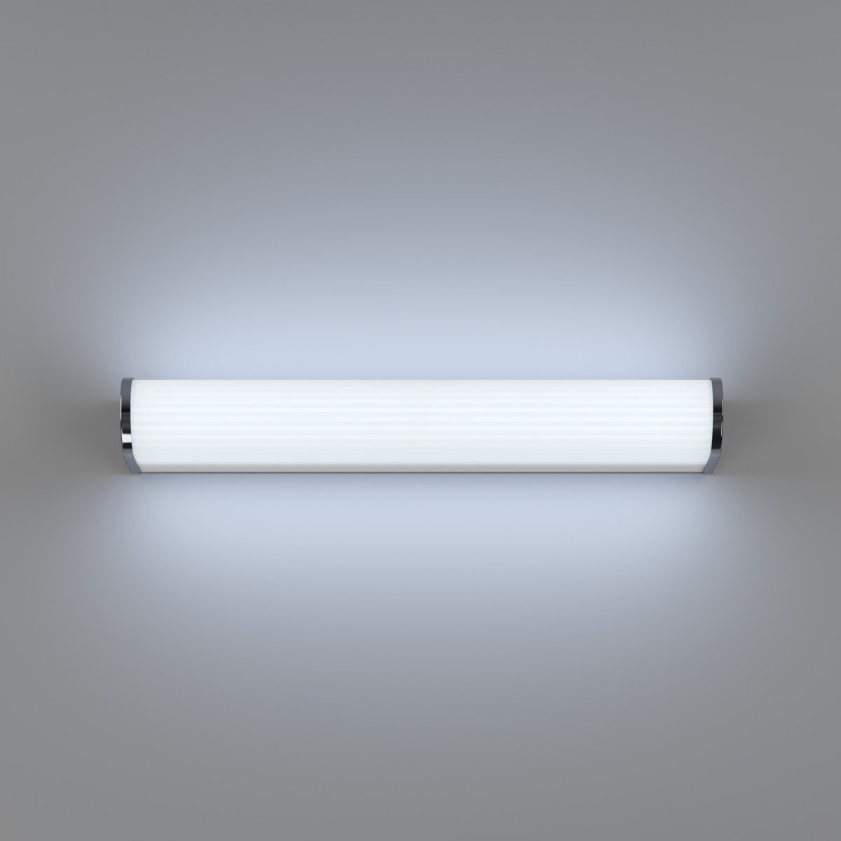 Patrovaro 35cm Valkoinen kylpyhuoneen valaisin valmistajalta Eglo - Valaisimessa on integroitu LED, jonka valovirta on 1000 lumenia, ja värilämpötilaa voidaan säätää kolmessa vaiheessa valkoisesta kylmän valkoiseen valoon.