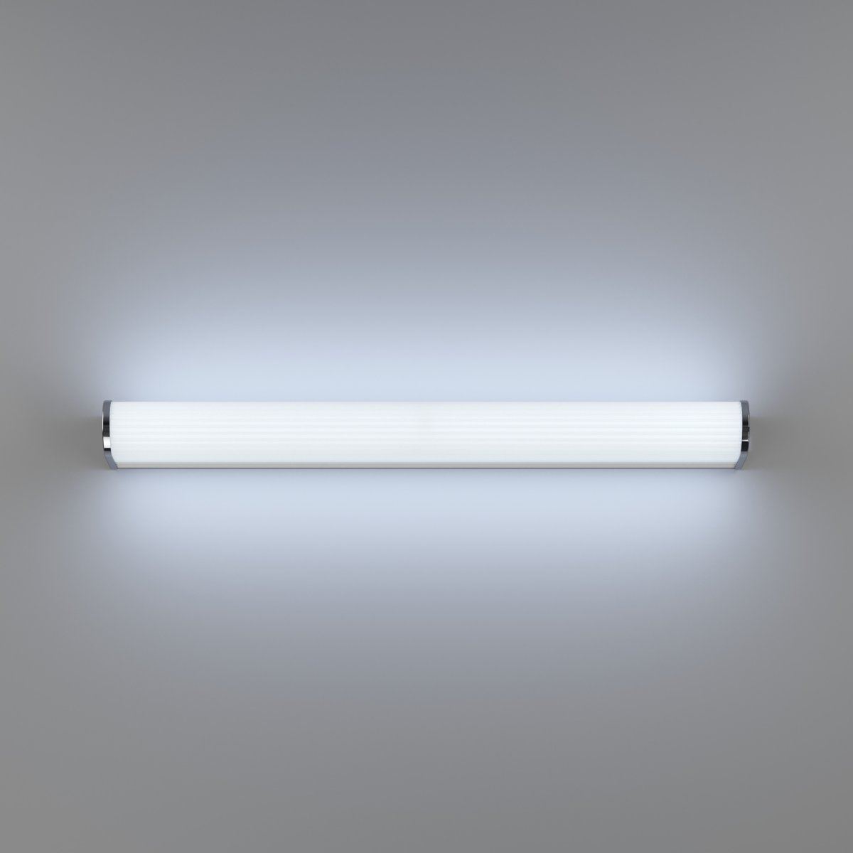 Patrovaro 60cm Valkoinen kylpyhuoneen valaisin valmistajalta Eglo - Valaisimessa on integroitu LED, jonka valovirta on 2000 lumenia, ja värilämpötilaa voidaan säätää kolmessa vaiheessa valkoisesta viileän valkoiseen valoon.