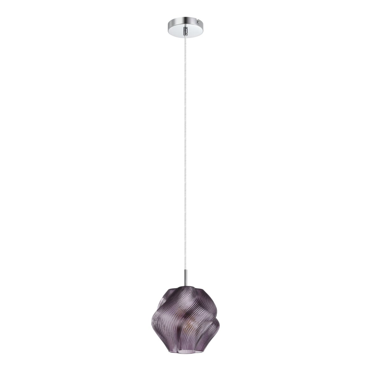 Vicenne Ø22 Violetti kattovalaisin valmistajalta Eglo - Vicenne on koristeellinen kattovalaisin violetista lasista, jossa on krominvärisiä yksityiskohtia.