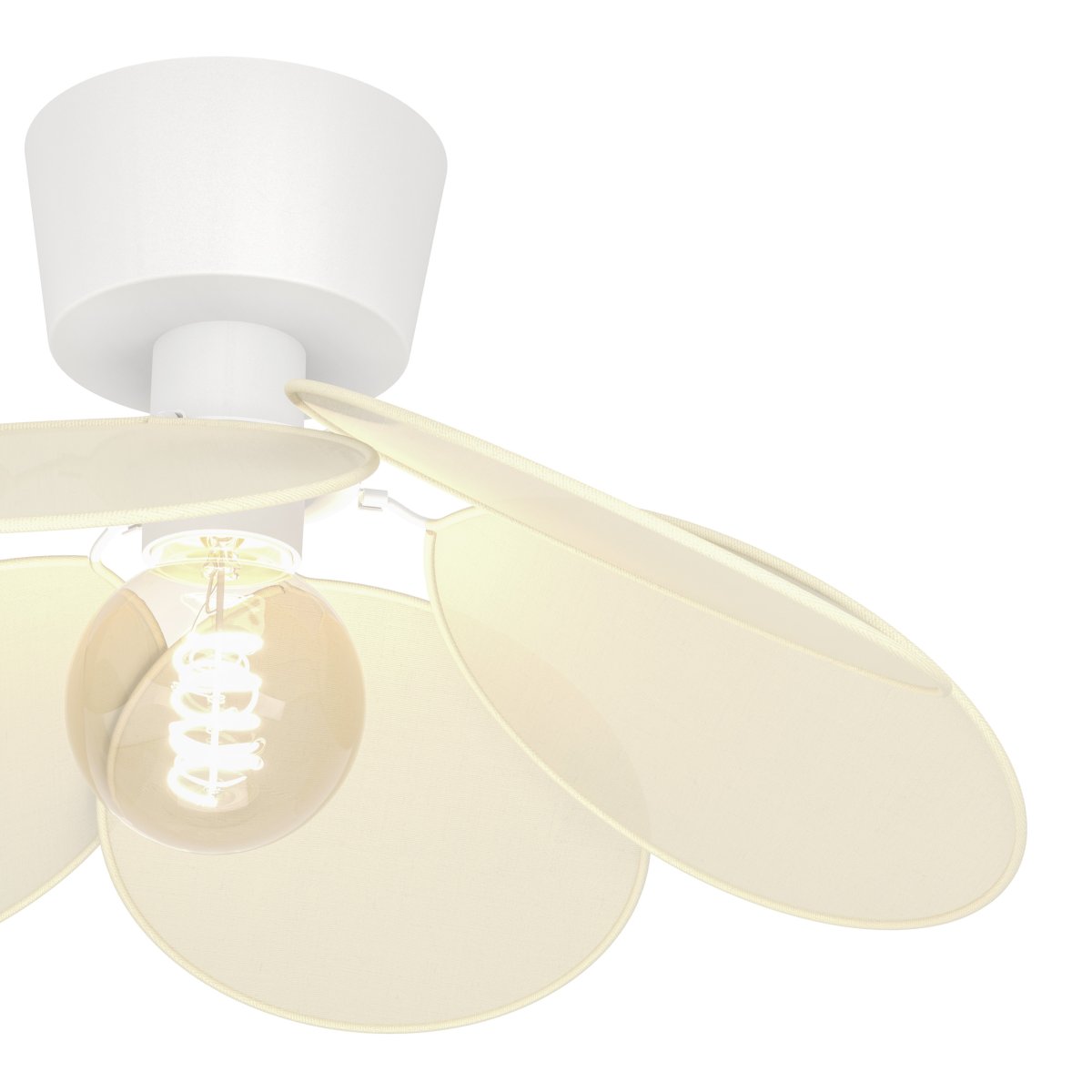Binacua Ø45 Beige plafondi valmistajalta Eglo - Binacua on koristeellinen kattovalaisin, jossa on kukan muotoinen varjostin beigenvärisestä tekstiilistä.