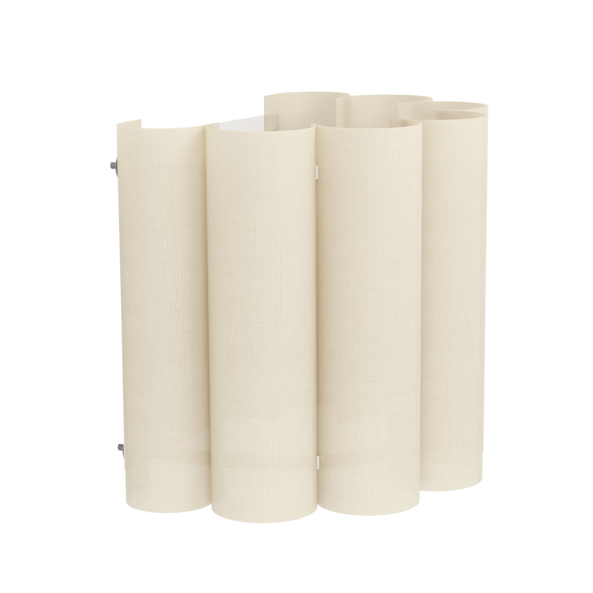 Collegrilli 17cm Beige seinävalaisin valmistajalta Eglo - Varjostin koostuu useista pehmeästi kaartuvista tekstiiliosista, jotka menevät päällekkäin ja luovat tehokkaan syvyyden.