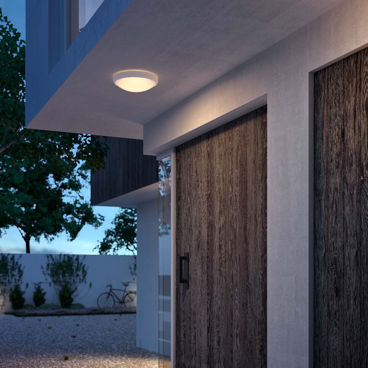 Doris Valkoinen valmistajalta Philips - Doris on tyylikäs kattovalaisin ulkokäyttöön, joka antaa modernin vaikutelman.