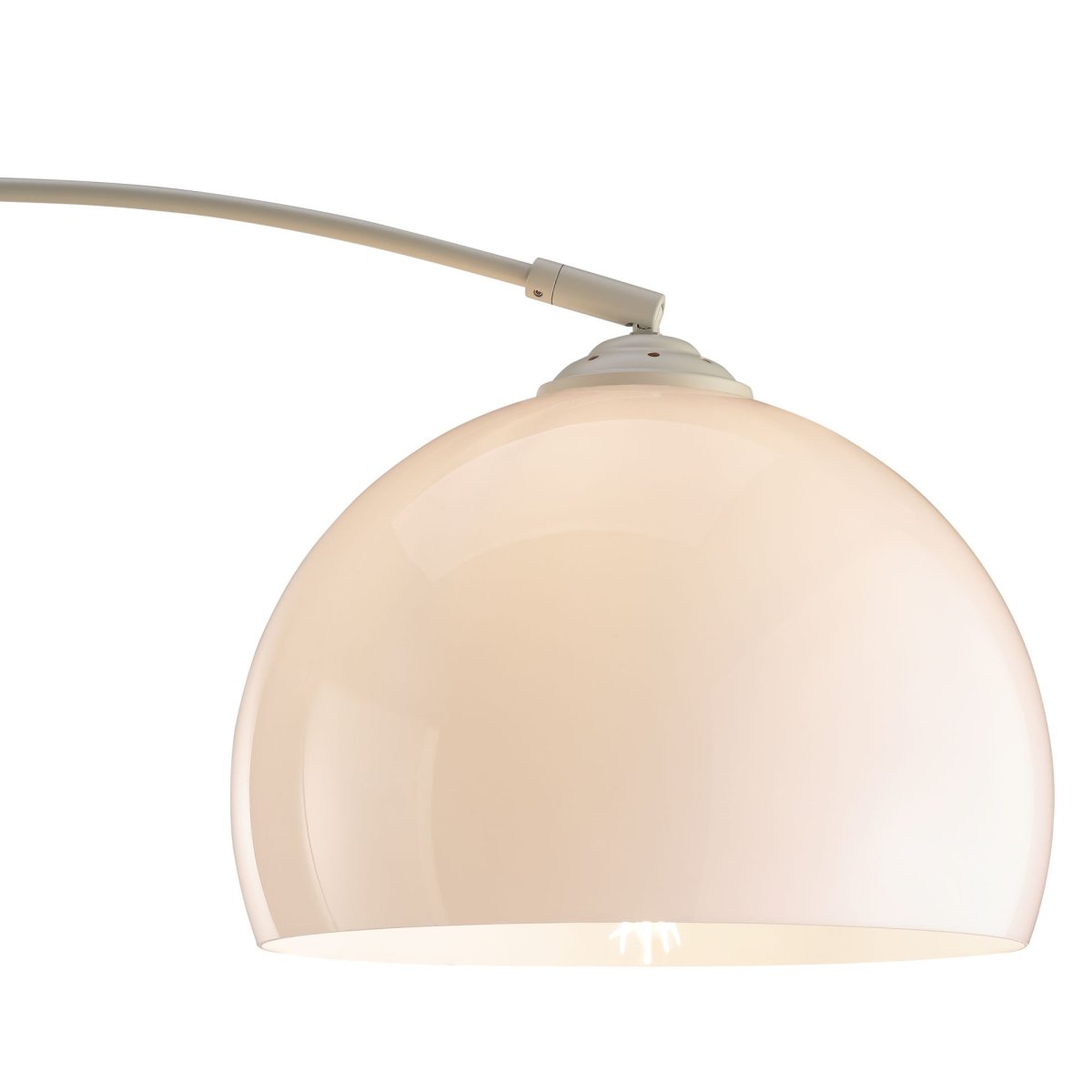 Vessa Beige lattiavalaisin valmistajalta Brilliant - Vessa on tyylik&auml;s beigenv&auml;rinen metallilattiavalaisin, jonka valkoinen muovivarjostin antaa valaisimelle pehme&auml;n ja elegantin ilmeen.
