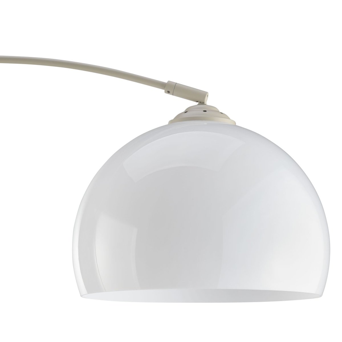 Vessa Beige lattiavalaisin valmistajalta Brilliant - Vessa on tyylik&auml;s beigenv&auml;rinen metallilattiavalaisin, jonka valkoinen muovivarjostin antaa valaisimelle pehme&auml;n ja elegantin ilmeen.