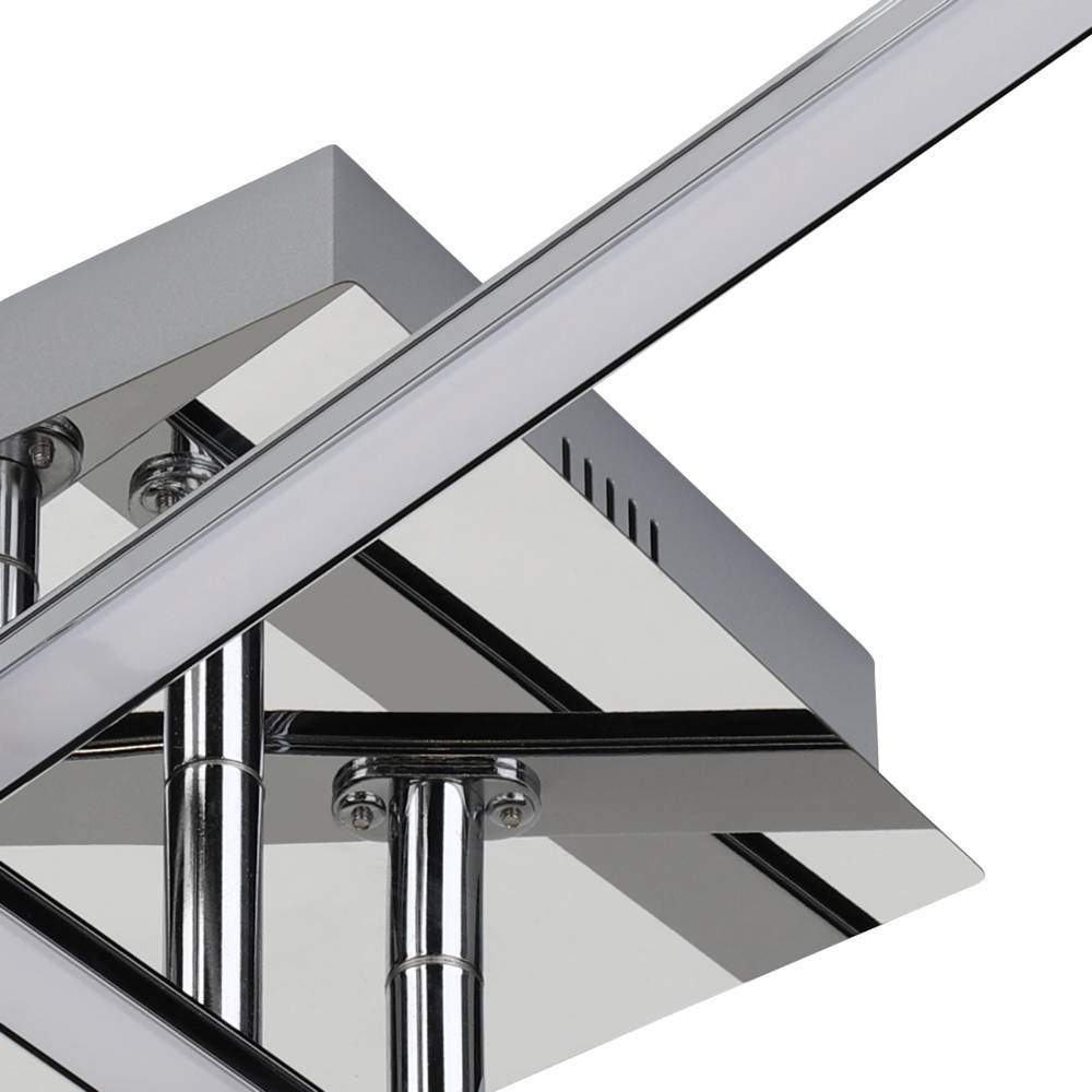 Lasana 50cm Kromi plafondi valmistajalta Eglo - Minimalistinen ja geometrinen tyyli tekee siitä täydellisen valinnan nykyaikaiseen tai moderniin sisustukseen, ja se tarjoaa kirkkaan ja hajavalon, joka täyttää huoneen; tyylikkäällä tavalla.