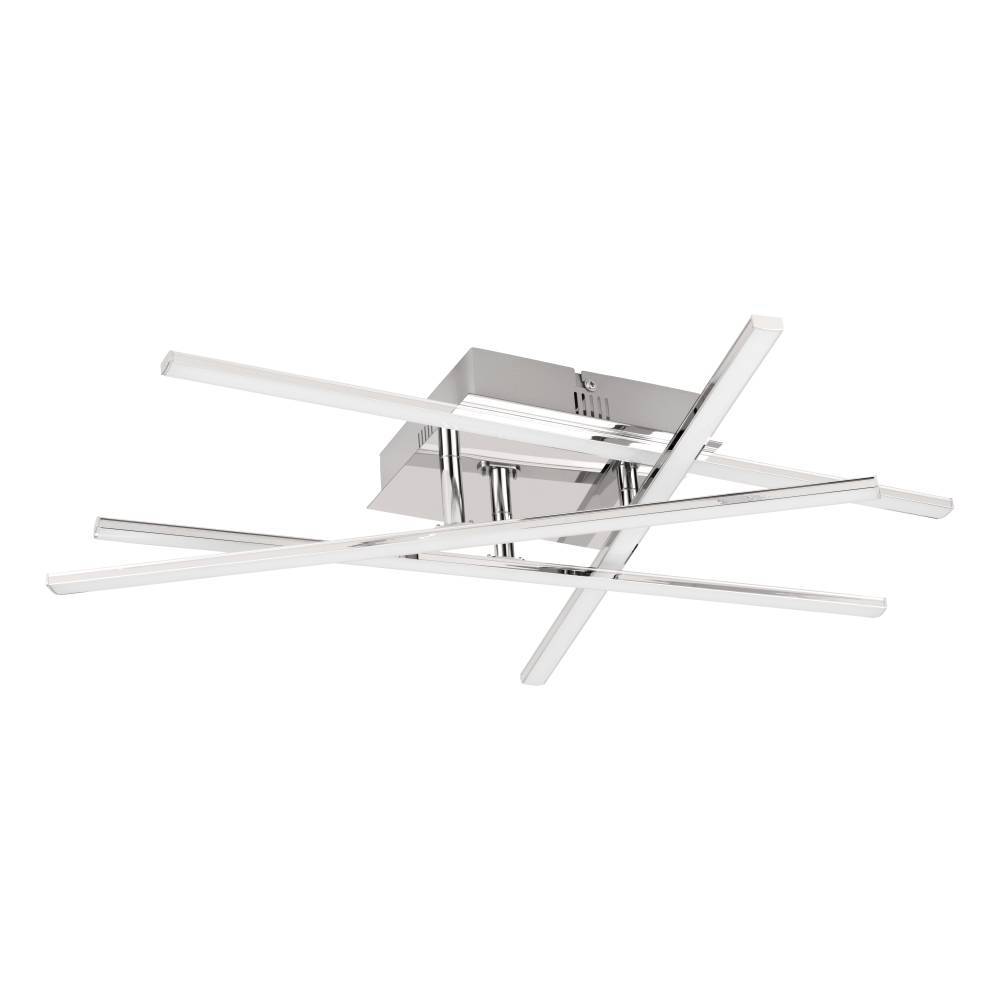 Lasana 50cm Kromi plafondi valmistajalta Eglo - Minimalistinen ja geometrinen tyyli tekee siitä täydellisen valinnan nykyaikaiseen tai moderniin sisustukseen, ja se tarjoaa kirkkaan ja hajavalon, joka täyttää huoneen; tyylikkäällä tavalla.