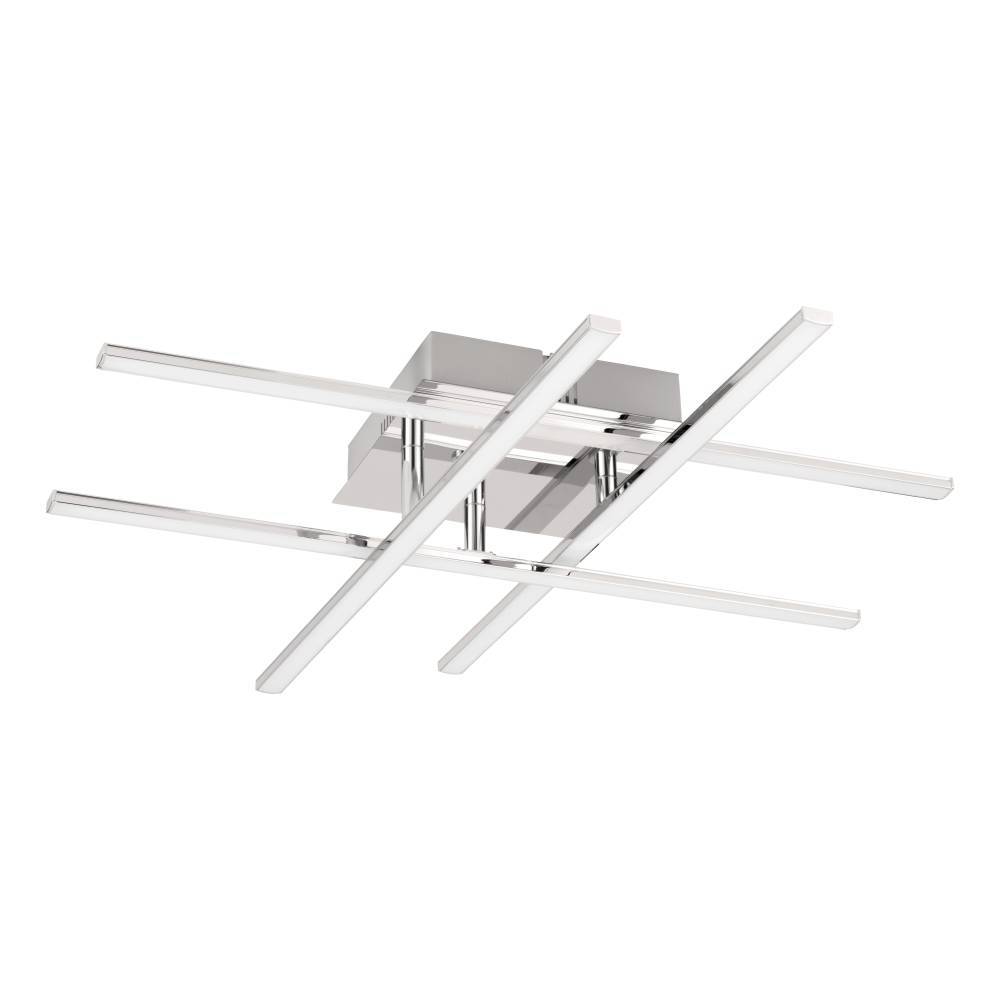 Lasana 50cm Kromi plafondi valmistajalta Eglo - Minimalistinen ja geometrinen tyyli tekee siitä täydellisen valinnan nykyaikaiseen tai moderniin sisustukseen, ja se tarjoaa kirkkaan ja hajavalon, joka täyttää huoneen; tyylikkäällä tavalla.