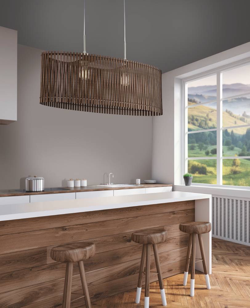 Sendero 77cm Tummaa puuta kattovalaisin valmistajalta Eglo - Kaunis soikea lampunvarjostin ruskeissa puusäleissä antaa pehmeän ja miellyttävän valon ja lisää huoneeseen lämpimän ja kutsuvan tunnelman.