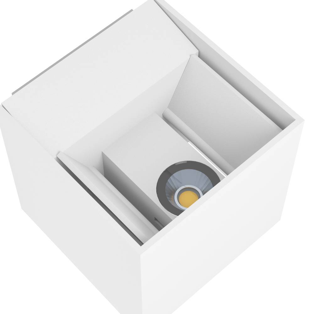 Calpino Valkoinen ulkovalo valmistajalta Eglo - Valaisin tarjoaa hienovaraisen ja pehme&auml;n valon yl&ouml;s ja alas, mik&auml; luo miellytt&auml;v&auml;n tunnelman kotiin.