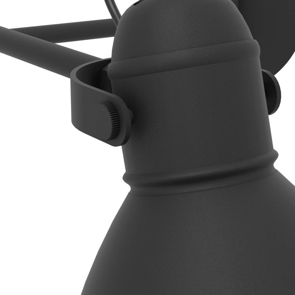 San Peri Ø15 Musta seinävalaisin valmistajalta Eglo - Sen minimalistinen muotoilu ja moderni ilme sopivat useimpiin sisustustyyleihin ja tarjoavat samalla suunnattua ja miellyttävää valoa.