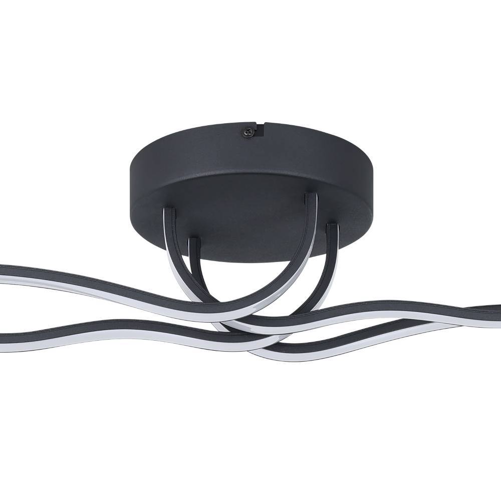 Roncade 116cm Musta plafondi valmistajalta Eglo - Minimalistinen ja sulava muoto antaa valaisimelle tyylikkään ja hienostuneen ilmeen, joka lisää ripauksen modernia taidetta kotiisi.