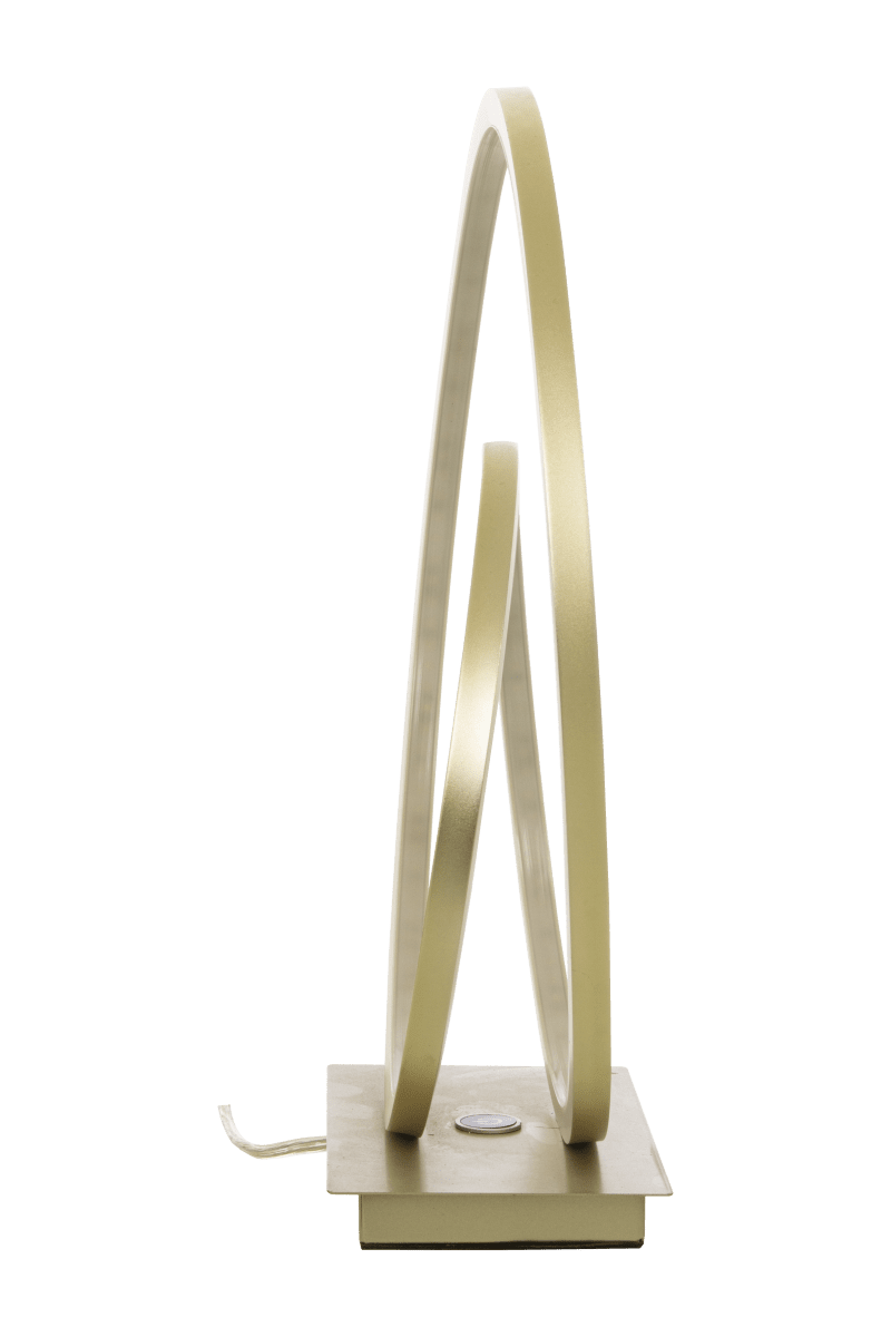 Loop 37cm Samppanja pöytävalaisin valmistajalta Aneta Lighting - Integroitu 14 W LED, joka voidaan himmentää 3-portaisella himmentimellä; lampun kantaa.