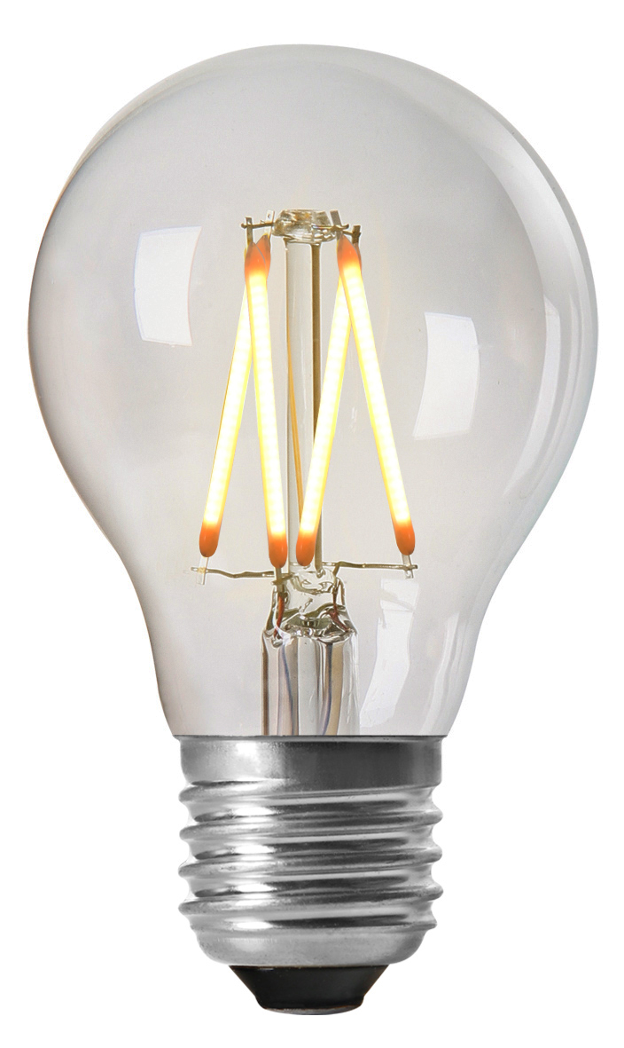 E27 normal 4W Himmennettävä Läpinäkyvä valmistajalta Lampan - Himmennett&auml;v&auml; ja kest&auml;v&auml; k&auml;ytt&ouml;ik&auml;; jopa 25 000 tuntia &ndash; tyylik&auml;s ja tunnelmallinen valinta.