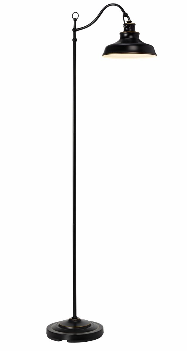 New Haven Musta lattiavalaisin valmistajalta Cottex - New Haven metallilattiavalaisin mustalla antiikkiviimeistelyll&auml; on tyylik&auml;s ja teollinen valaistusratkaisu, joka lis&auml;&auml; kotiisi luonnetta.