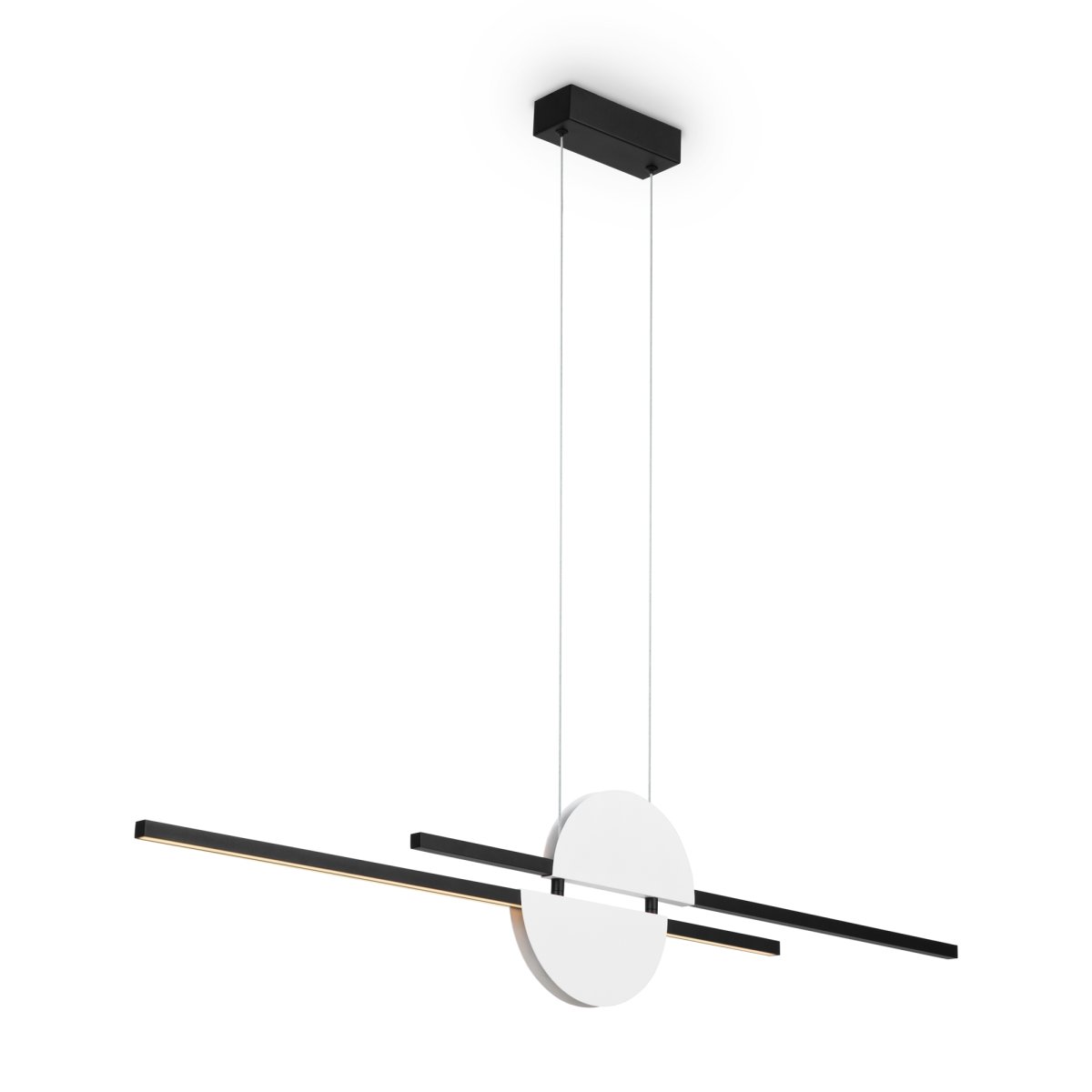 Skyline 110cm Musta kattovalaisin valmistajalta Maytoni - Sisäänrakennetulla LED-valonlähteellä ja 4000K värilämpötilalla tämä riipus tuo kotiisi tyyliä ja toimivuutta.