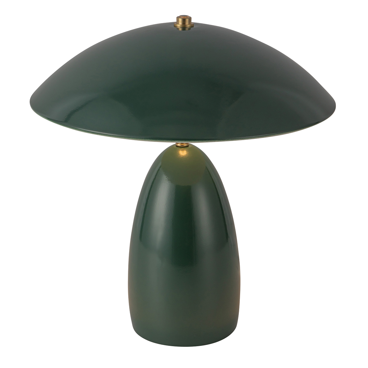 Poppy 35cm Vihreä pöytävalaisin valmistajalta Elstead Lighting - Poppy on koristeellinen p&ouml;yt&auml;valaisin, jossa on pehme&auml;t muodot ja syv&auml;n tummanvihre&auml; v&auml;ri yhdistettyn&auml; messingist&auml; tehtyihin yksityiskohtiin.