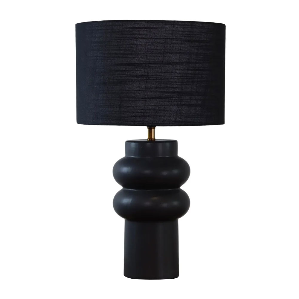 Anelli 56cm Musta pöytävalaisin valmistajalta Nordic Lighting - Ainutlaatuinen, veistoksellinen muoto ja tumma v&auml;ris&auml;vy antavat modernin ja hienostuneen ilmeen.