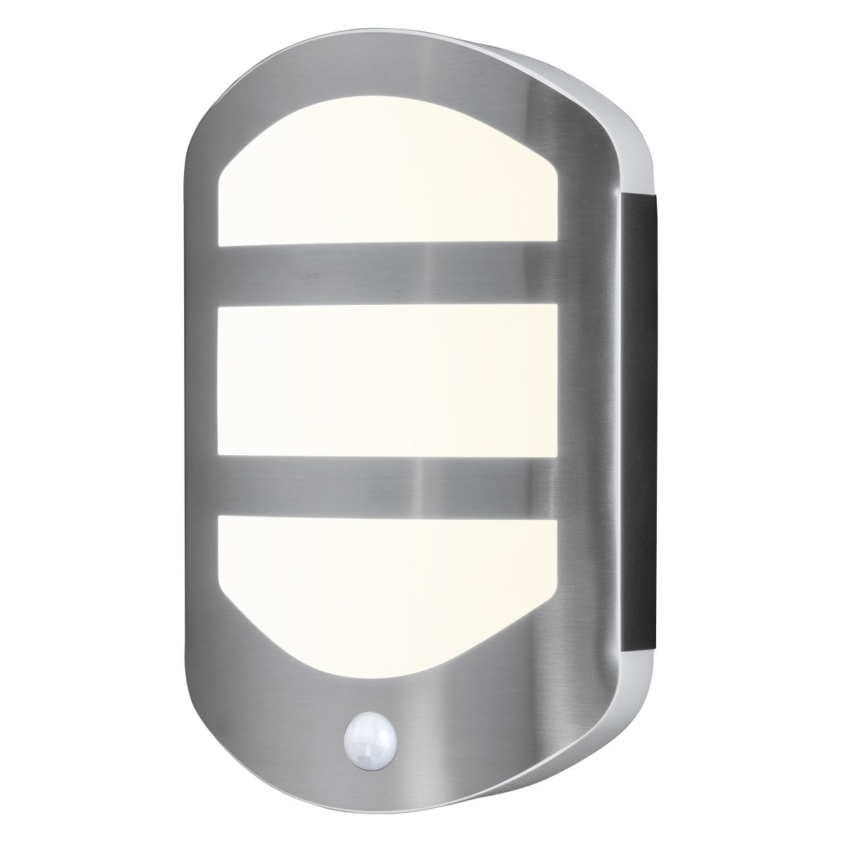 Plate Sensor Teräs ulkovalo valmistajalta Osram - Plate Sensor&nbsp;&auml;r en innovativ och stilfull fasadlampa som ger b&aring;de funktion och elegans till din entr&eacute; eller uteplats.