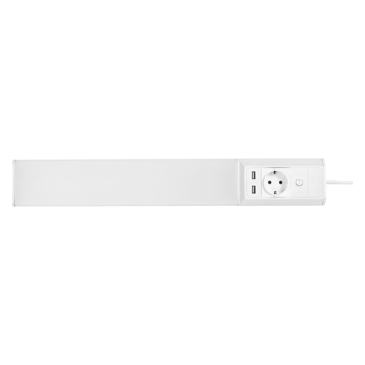 Flat Socket USB 54cm Valkoinen valmistajalta Ledvance - Lampan skruvas fast antingen under sk&aring;pet eller i 45&deg; lutning och ansluts sedan med medf&ouml;ljande sladd p&aring; 1,5m och kopplas in i v&auml;gguttag med stickkontakt.