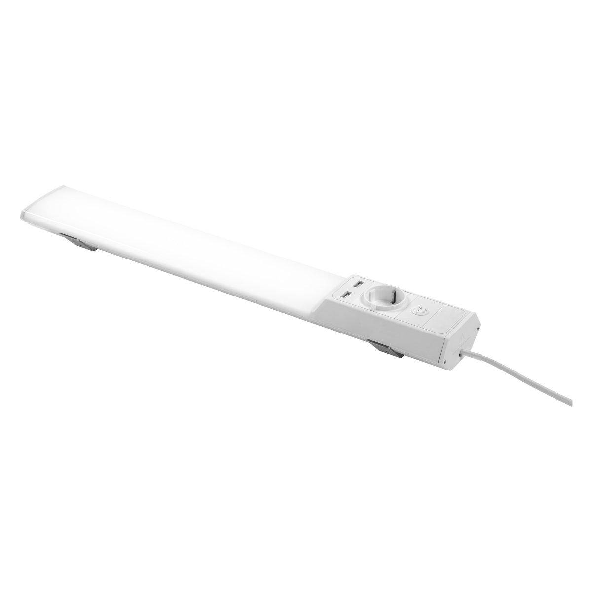 Flat Socket USB 54cm Valkoinen valmistajalta Ledvance - Lampan skruvas fast antingen under sk&aring;pet eller i 45&deg; lutning och ansluts sedan med medf&ouml;ljande sladd p&aring; 1,5m och kopplas in i v&auml;gguttag med stickkontakt.