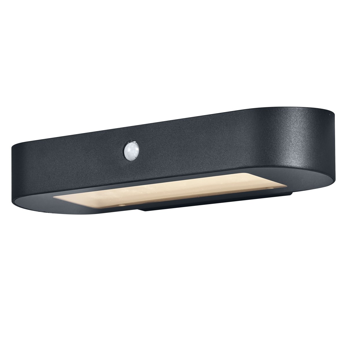 Soikea Sensor 3000K Tumman harmaa aurinkokennolamppu valmistajalta Ledvance - Oval Sensor on tyylik&auml;s ja aurinkoenergialla toimiva julkisivuvalaisin, jossa yhdistyv&auml;t &auml;lyk&auml;s toiminto ja moderni muotoilu.