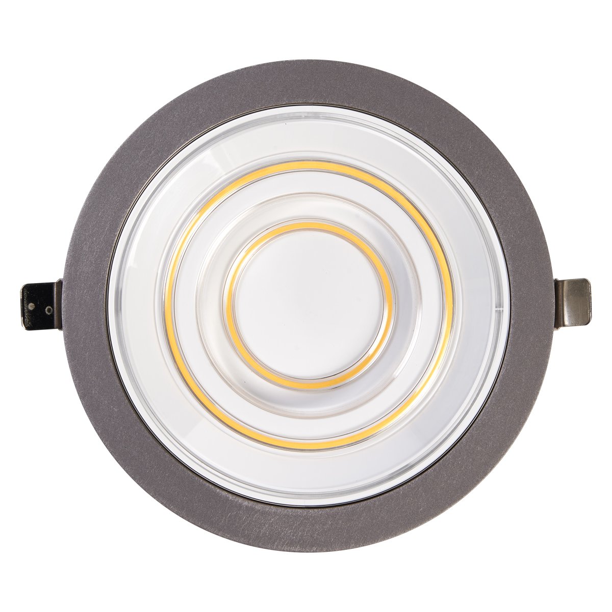 Decor Filament Echo 7W Alumiini valmistajalta Ledvance - Valokeila on tv&aring; erilaisia valaistuspisteit&auml;, pieni ympyr&auml; keskell&auml; ja suurempi ulompi ympyr&auml;.