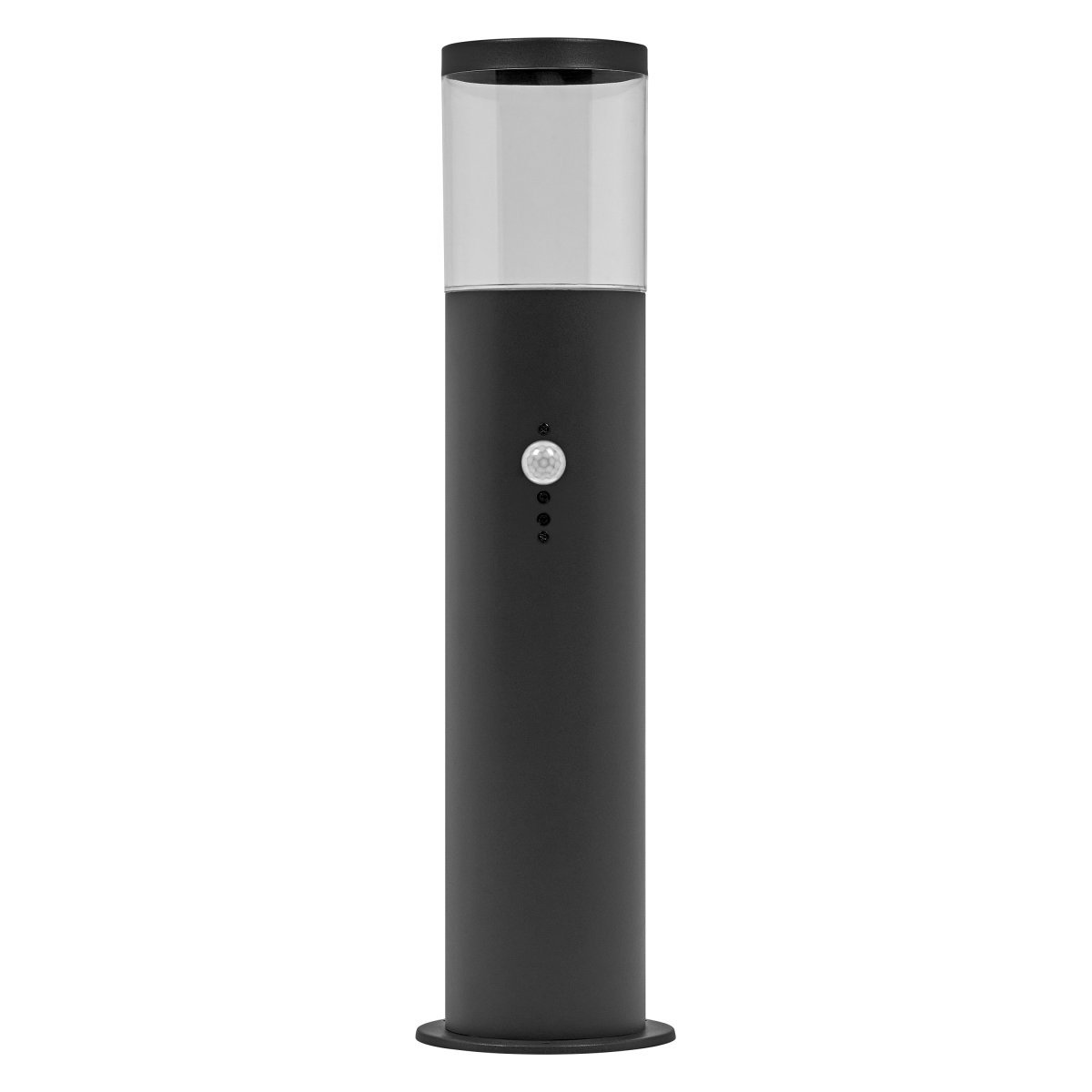 Ebro Sensor 50cm Tumman harmaa pylväsvalaisimet valmistajalta Ledvance - Se on saatavana PIR-liiketunnistimen ja p&auml;iv&auml;nvalotunnistimen kanssa tai ilman, joten se on ihanteellinen automaattiseen valon syttymiseen, kun liikett&auml; havaitaan tai kun tulee pime&auml;&auml;.