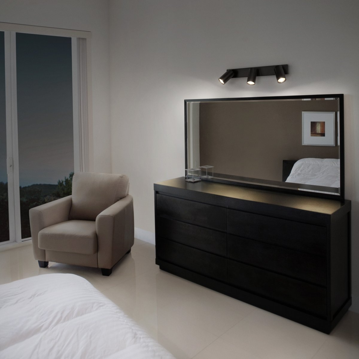 Octagon 3 Musta kohdevalaisin valmistajalta Ledvance - Den n&auml;tta formen i kombination med de r&ouml;rliga spotlightsen g&ouml;r den m&aring;ngsidig och passar in i alla hem och stilar.