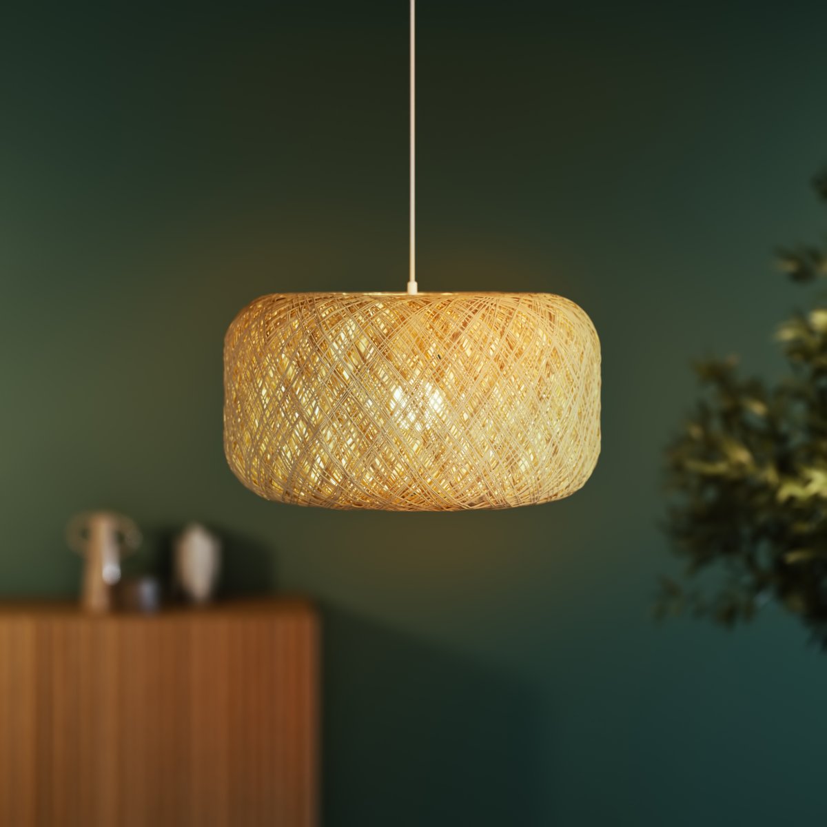 Paper Bale Ø40 Luonto kattovalaisin valmistajalta Osram - Paper Bale &auml;r en vacker lampa med bohemisk design.