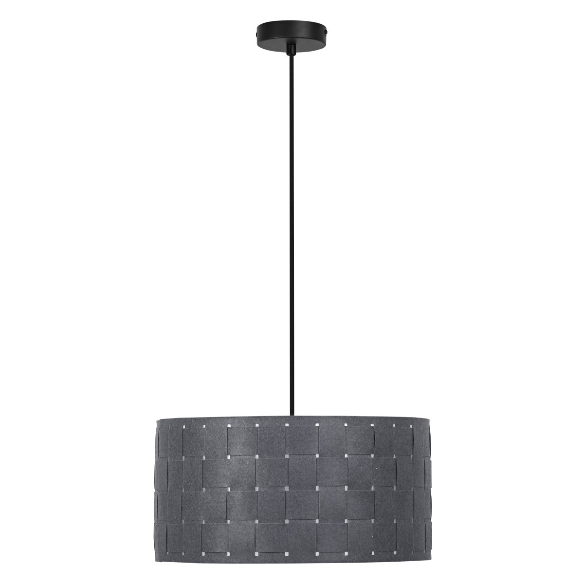 Felt Weaving Ø38 Tumman harmaa kattovalaisin valmistajalta Ledvance - Dekorativ pendel med sk&auml;rm gjord av fl&auml;tad filt vilket ger en fin och varm ljusspridning i rummet.