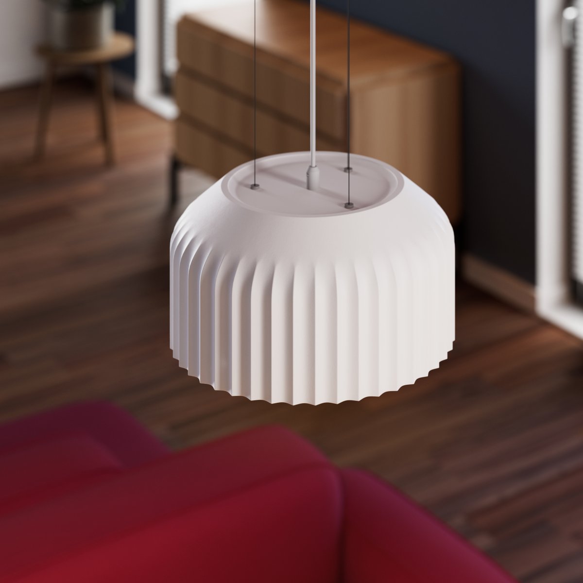 Plaster Routes Ø30 Valkoinen kattovalaisin valmistajalta Ledvance - Plaster Routes &auml;r en modern pendel gjord av gips.