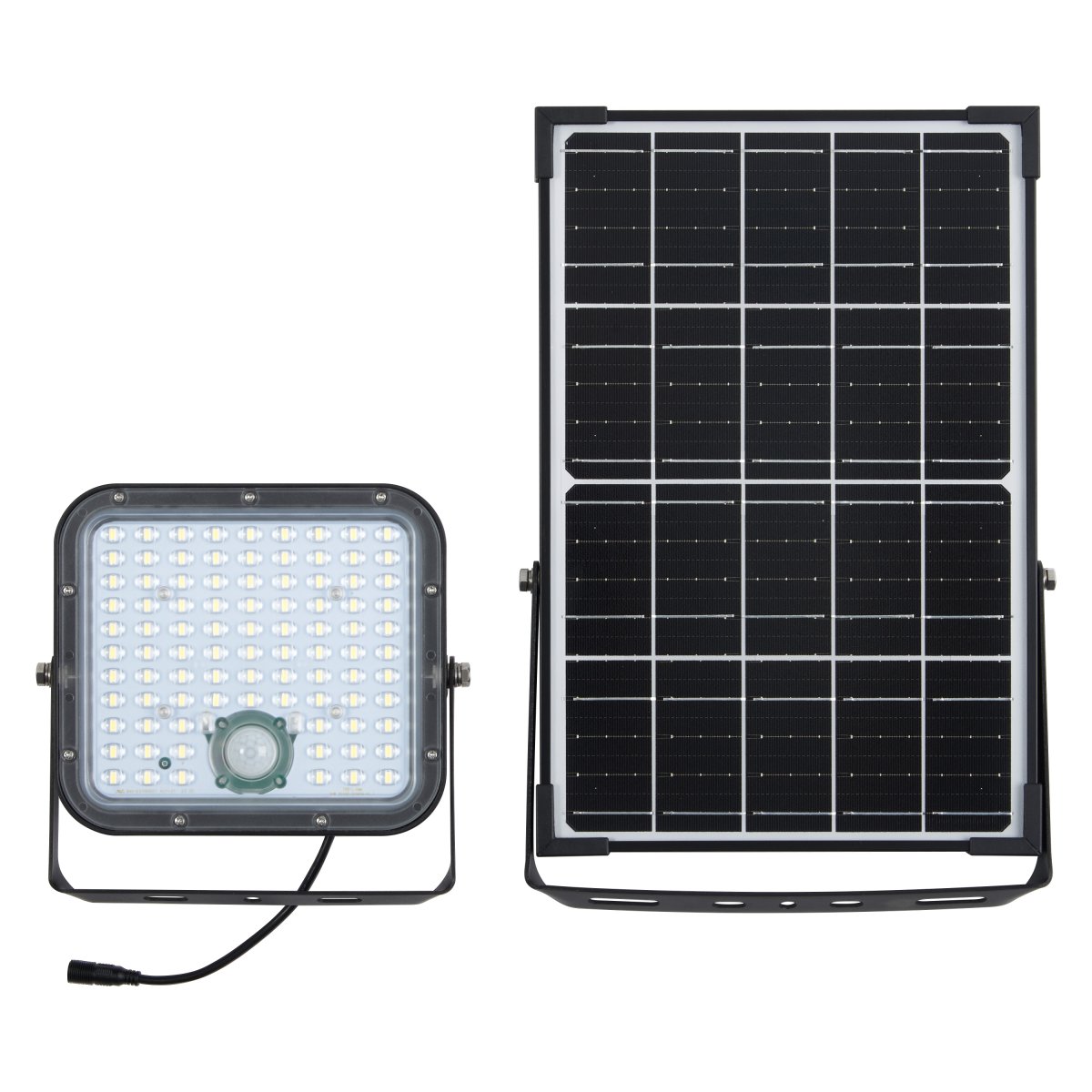 Flood Sensor 30W Musta aurinkokennolamppu valmistajalta Osram - Sis&auml;&auml;nrakennettu PIR-liiketunnistin ja p&auml;iv&auml;nvalotunnistin syttyv&auml;t automaattisesti, kun pime&auml;ss&auml; on liikett&auml;, mik&auml; takaa sek&auml; turvallisuuden ett&auml; energiatehokkuuden.