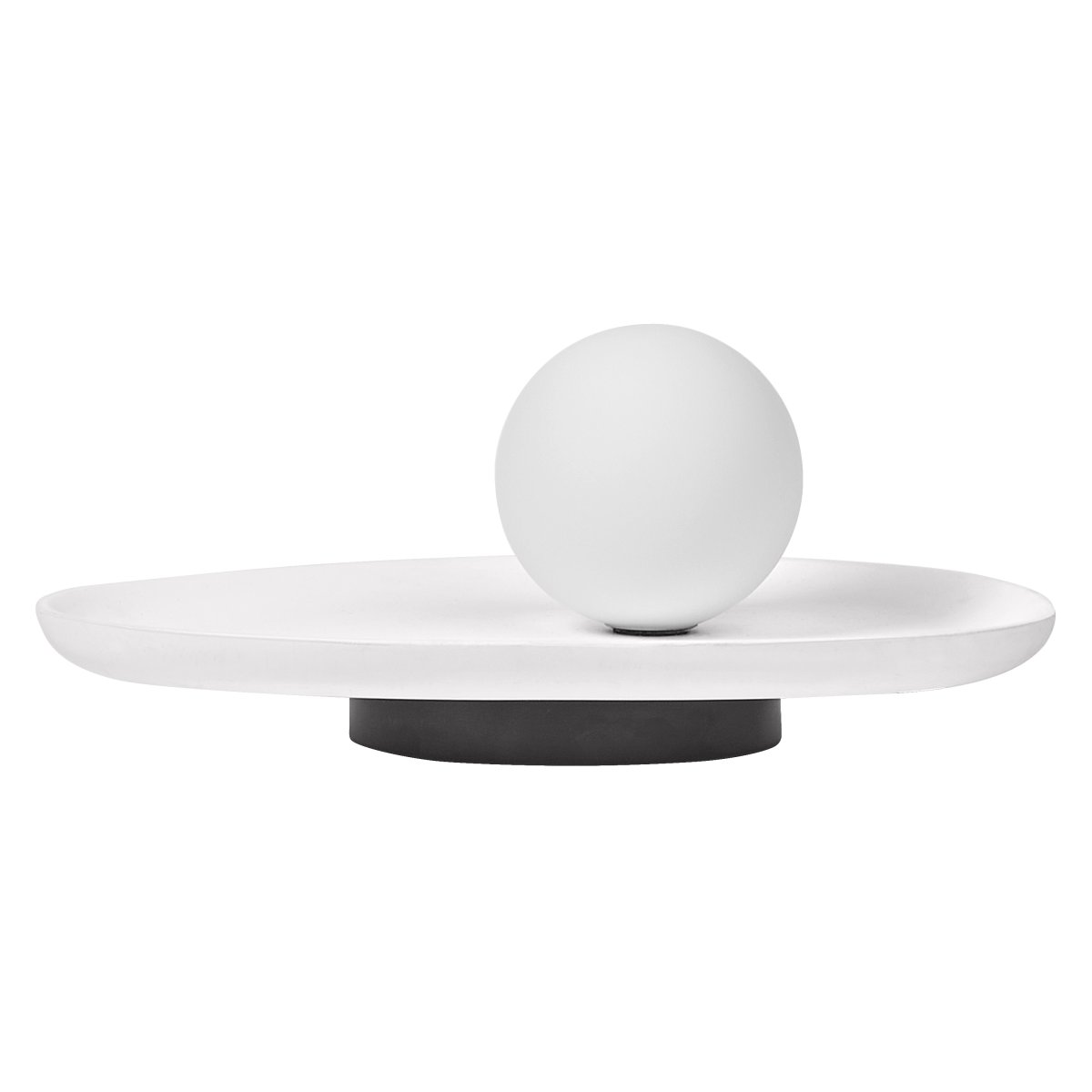 Plaster Nest 14cm Valkoinen pöytävalaisin valmistajalta Ledvance - Glaskupan i opal som omfamnar ljusk&auml;llan skapar ett fint och bl&auml;ndfritt ljus i rummet.