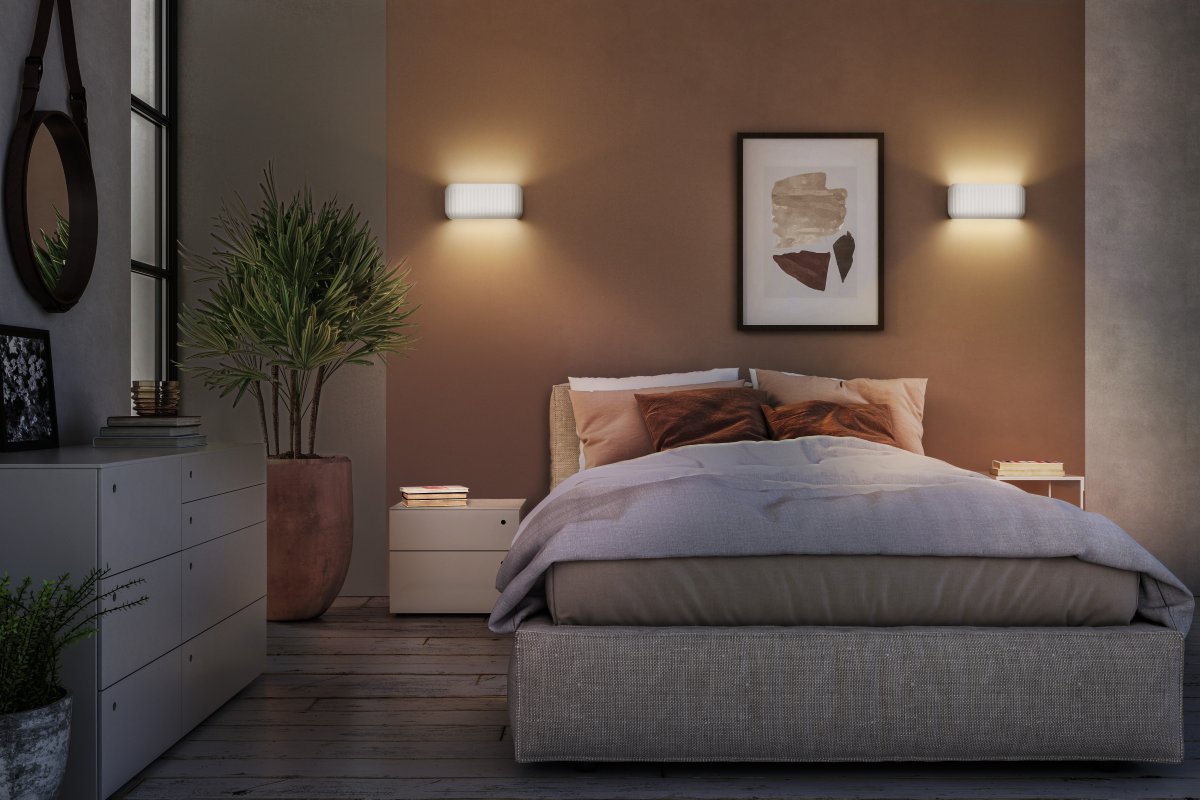 Plaster Routes 33cm Valkoinen seinävalaisin valmistajalta Ledvance - Plaster Routes &auml;r en modern v&auml;gglampa gjord av gips.