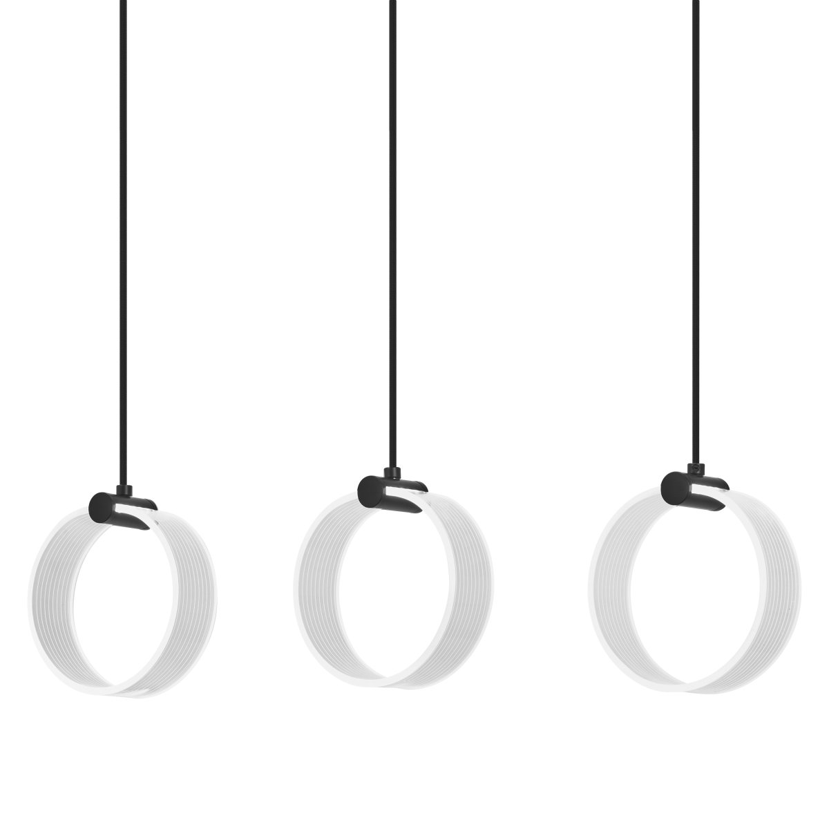 Circle PL 66cm Musta kattovalaisin valmistajalta Osram - Circle on moderni riipus, jossa on tyylik&auml;s koristevalaistus.