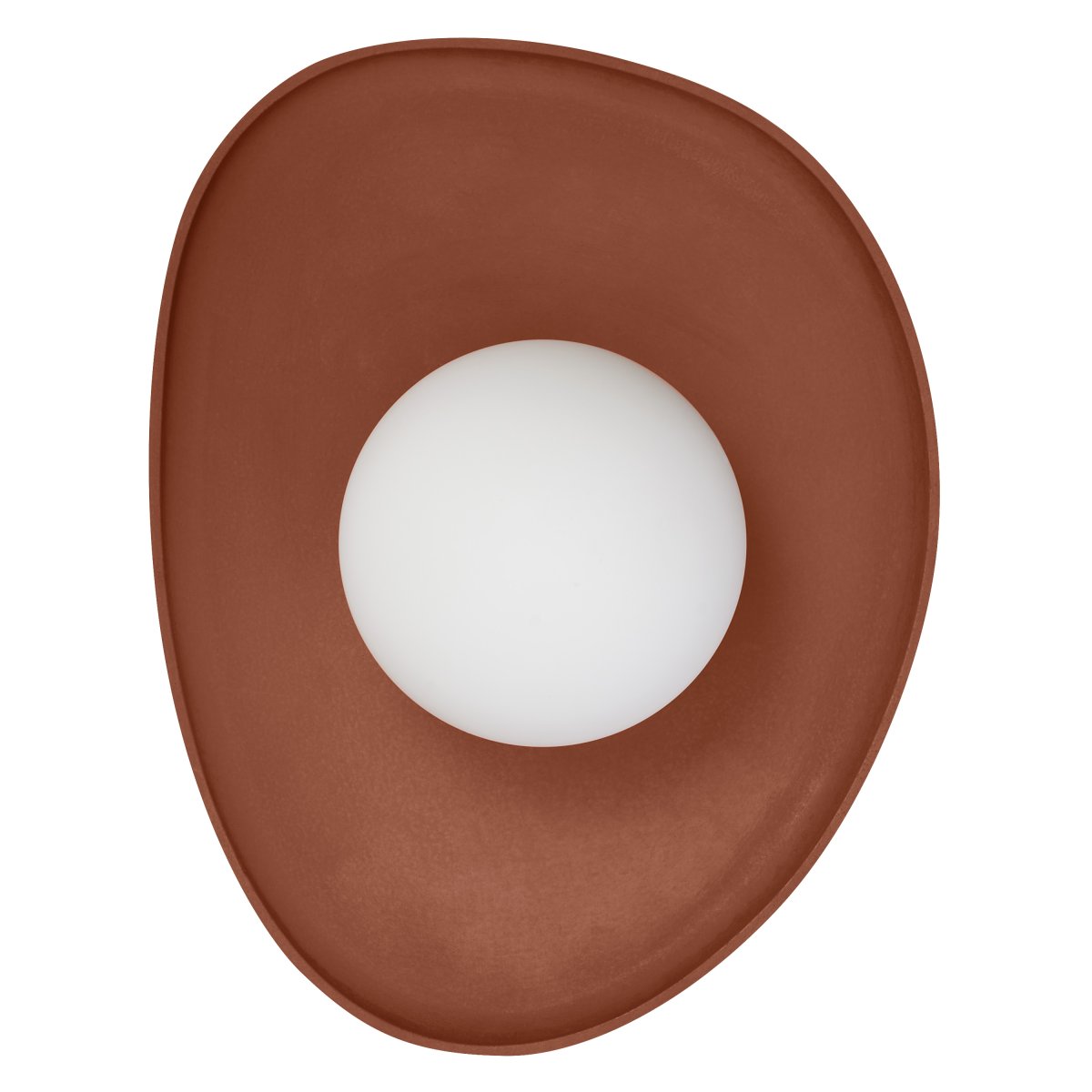 Clay Nest 26cm Ruskea seinävalaisin valmistajalta Ledvance - Glaskupan i opal som omfamnar ljusk&auml;llan skapar ett fint och bl&auml;ndfritt ljus i rummet.