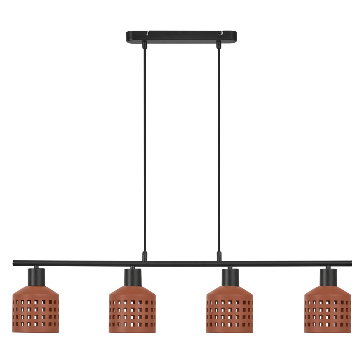 Clay Windows 90cm Ruskea kattovalaisin valmistajalta Ledvance - Clay Windows har en rustik design med sina sk&auml;rmar gjord av lera i en r&ouml;dbrun f&auml;rg.