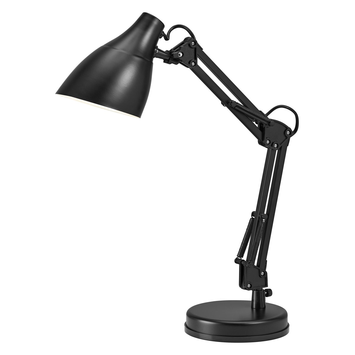 Office Pear 40cm Musta työpöytävalaisin valmistajalta Ledvance - Armen med tv&aring; leder g&aring;r att vinkla och justera i h&ouml;jd och sidled vilket g&ouml;r det till en flexibel lampa, ut&ouml;ver det har den en vridbar sk&auml;rm f&ouml;r individuell inst&auml;llning av ljuset.